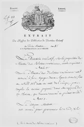 Ministerium für Auswärtige Angelegenheiten, Ernennung von zwei Geheimagenten, 1796 (Tinte auf Papier)