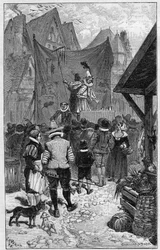 Molière als Kind auf der Foire Saint Germain.