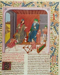 Ms.Fr.218 Die sechs Lebensalter des Menschen aus Des Proprietez des Choses von Bartholomeus Anglicus
