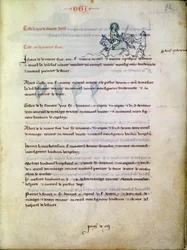 St. Martin schneidet seinen Mantel, aus Vieil Rentier dAudenarde, 1291-1302