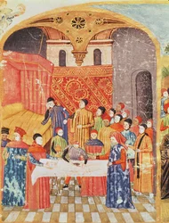 Ms 1335 f.219 Sektion des Körpers von Alexander dem Großen, aus Vie d