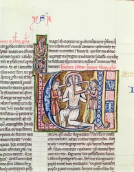 Ms 21 fol.98v Das Martyrium des Jesaja, aus einer Bibel