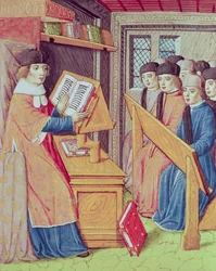 Ms 493 fol.56r Lehre aus Les Georgics von Virgil mit Kommentar von Servius, 1469