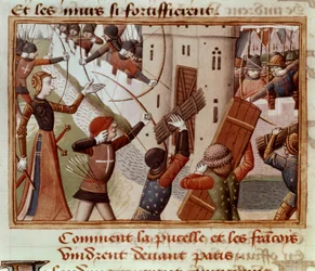 Ms Fr 5054 f.66v Die Belagerung von Paris, Oktober 1428, 