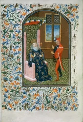 König und Narr, ca. 1460