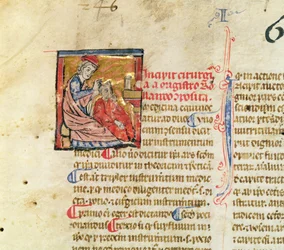 Ms Lat. 7134 fol.1 Trepanation, aus Chirugie de Maitre Rolandi