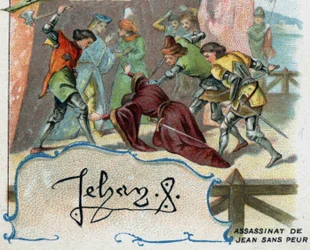 Ermordung Johanns Ohnefurcht durch einen Anhänger des englischen Dauphins, des späteren Karl VII.