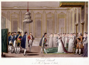 Napoleon bittet Marie Louise um die Hand der Kaiserin von Österreich - in 