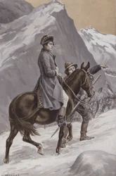 Napoleon überquert die Alpen