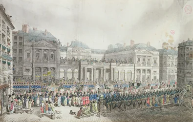 Napoleons Krönungsprozession passiert den Staatsrat, 2. Dezember 1804