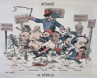 Nachrichten: La débâcle: Vermorel, Arnould, Pyat, Assi, Vallès, Delescluze und Gournet am Ende der Kommune