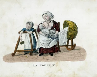 Krankenschwester (Gravur, Anfang des 19. Jahrhunderts)
