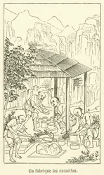 Man stellt die Kassetten her (Gravur)