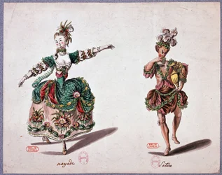 Opernkostüme: Najade und Satyr