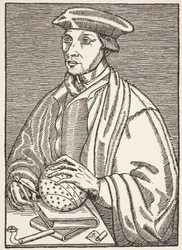 Oronce Fine, Illustration aus Histoire de la Nation Francaise, Sciences, Bände I & II, von Gabriel Hanotaux, 1924