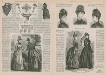 Seite aus La Mode Illustrée