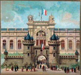 Paris. Weltausstellung 1889: Der Palast des Kriegsministeriums