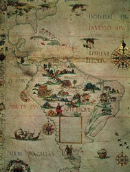 Teil von Mexiko und Südamerika