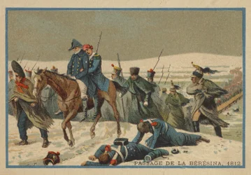 Übergang über die Beresina im Jahr 1812