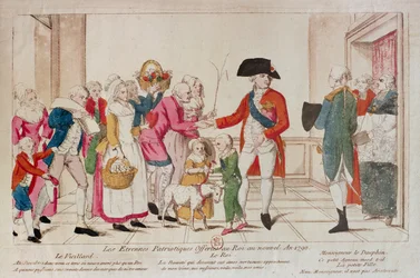 Patriotische Neujahrsgeschenke, die dem König 1790 angeboten wurden