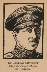 Pavel Chatilov, Stabschef der Weißen Armee von General Pyotr Wrangel im Süden Russlands während des Russischen Bürgerkriegs