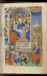 Pfingsten und eine Predigtszene, Stundenbuch (Gebrauch von Paris)