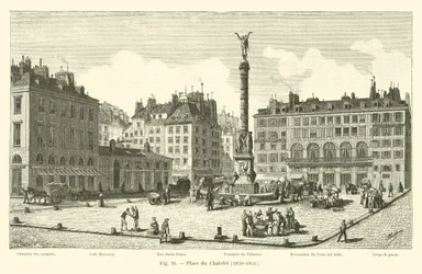 Place du Châtelet, 1820-1855