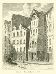 Place du Parvis im Jahr 1865