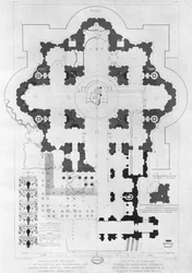 Plan der St. Peters Basilika