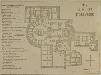 Grundriss der Grabeskirche, Jerusalem