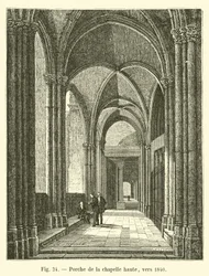 Portal der oberen Kapelle, um 1840