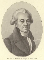 Porträt von Faujas de Saint-Fond (Stich)