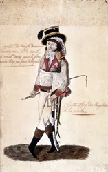 Ganzfiguriges Porträt von François Athanase (François-Athanase) de Charette de la Contrie (1763-1796), royalistischer Anführer der Vendée - Musée Dobrée, Nantes