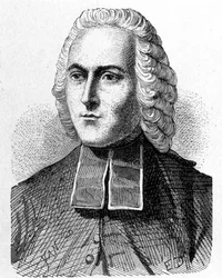 Porträt von Abbe Jean Antoine Nollet (1700 - 1770), französischer Physiker - in „Album der Wissenschaft; berühmte Wissenschaftler; Große Entdeckungen“ 1896