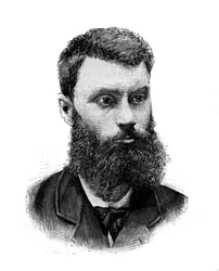 Porträt von Charles Camille Pelletan (1846-1915), französischer Politiker, Journalist und Schriftsteller. Gravur in „Le Monde Illustré“, 2. Januar