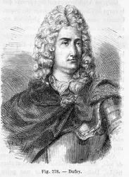 Porträt von Charles François Du Fay (1698 - 1739), französischer Chemiker und Physiker - in „Histoire de France“ von Henri Martin
