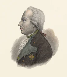Porträt von Karl Wilhelm Ferdinand, Herzog von Braunschweig (1735-1806), preußischer General. in „Portraits des hommes utiles“