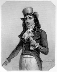 Porträt von Charles Jean Marie Barbaroux (1767-1794), französischer Politiker. In „L