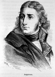 Porträt von Charles Pierre Francois Augereau, französischer General (1757-1816) - in „L