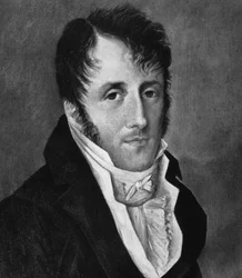 Porträt von Chateaubriand. Gravur aus dem 19. Jahrhundert