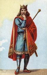 Porträt von Childerich II., König der Franken von 670 bis 673.