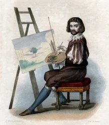 Porträt von Claude Gellée genannt Le Lorrain (1600-1682), französischer Maler