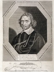 Porträt von Clement Metezeau, Architekt und Ingenieur des Königs, Erfinder des Damms durch den Kanal von La Rochelle, Jahre 1627-28