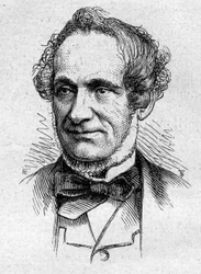 Porträt von Desire Nisard (1806-1888), französischer Essayist und Akademiker. Gravur in "Le Monde Illustré" Nr. 883 vom 14. März 1874