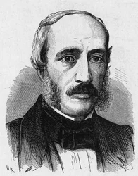 Porträt von Edmond Becquerel (1820 - 1891), französischer Physiker - im „Album der Wissenschaft; berühmte Wissenschaftler; Große Entdeckungen“ 1896.