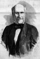 Porträt von Elie Herzog von Decazes und Glucksberg (1780 - 1860), französischer Anwalt und Politiker. Gravur in Le Monde Illustré Nr. 186 vom 3. November 1860