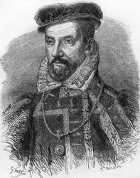 Porträt von Gaspard de Coligny, bekannt als Admiral de Coligny (1519-1572). In 