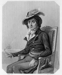 Porträt von Georges Couthon, französischer Politiker. In „L