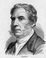 Porträt von Glisher, britischer Aeronaut - im „Album der Wissenschaft; berühmte Wissenschaftler; Große Entdeckungen“ 1896.