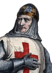 Porträt von Gottfried von Bouillon (1061-1100), fränkischer Ritter und einer der Anführer des Ersten Kreuzzugs.
